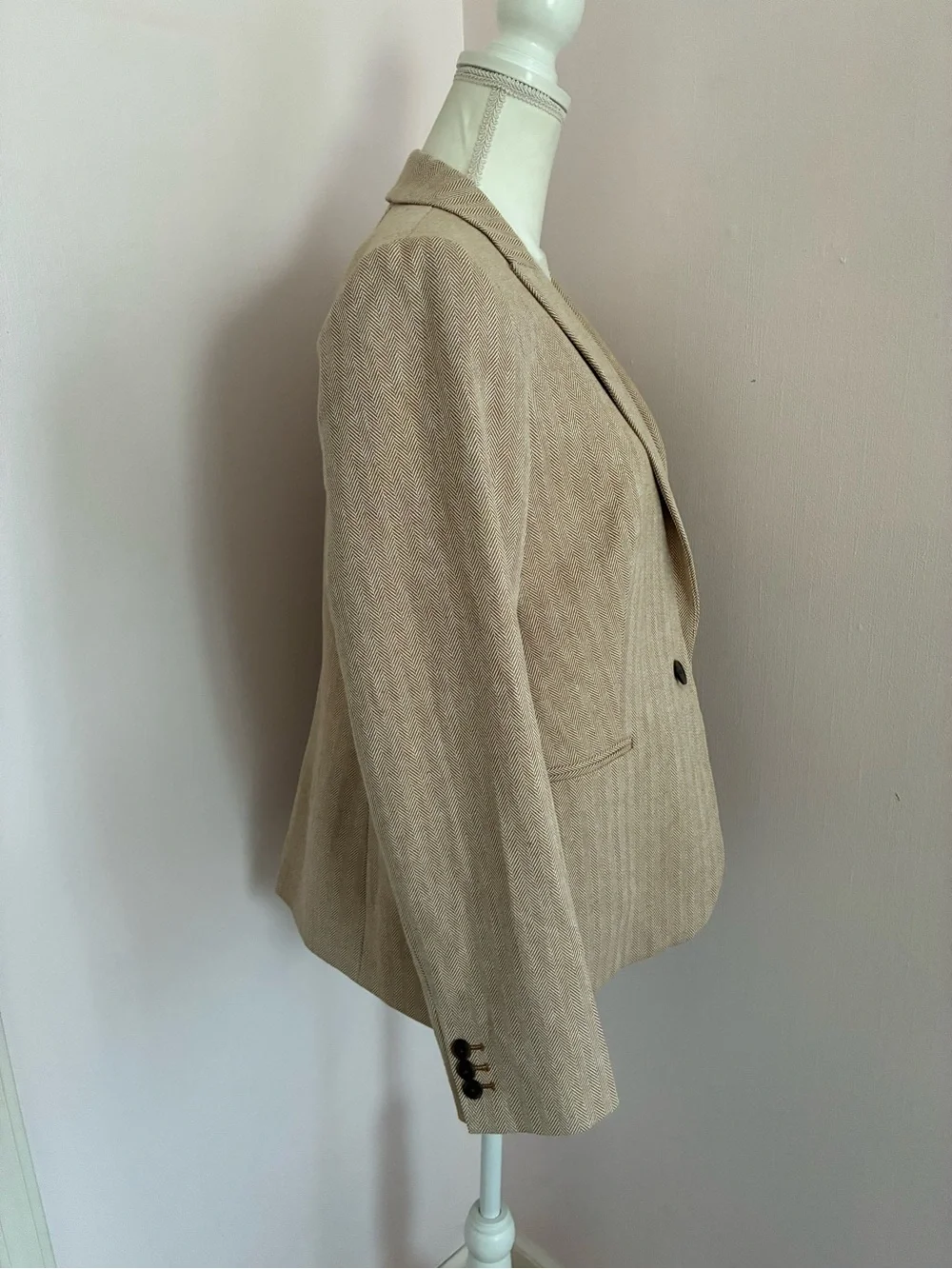 J. Crew Cotton Herringbone Blazer
